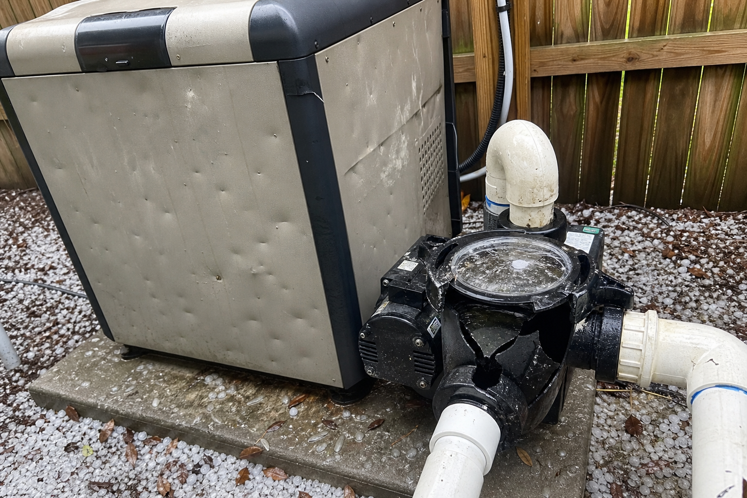 How North Texas Hailstorms Damage Pool Equipment—and What to Check After One